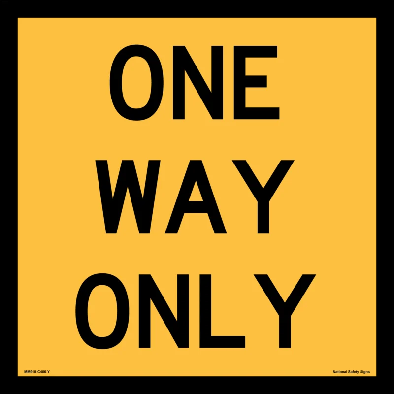 One Many Way Multi Message One Way Only Sign - Roadwork Signs online