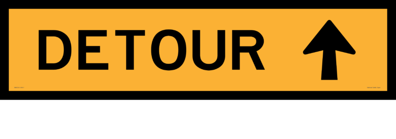 Multi Message sign Detour 1200 x 300  MM930 - Image 3