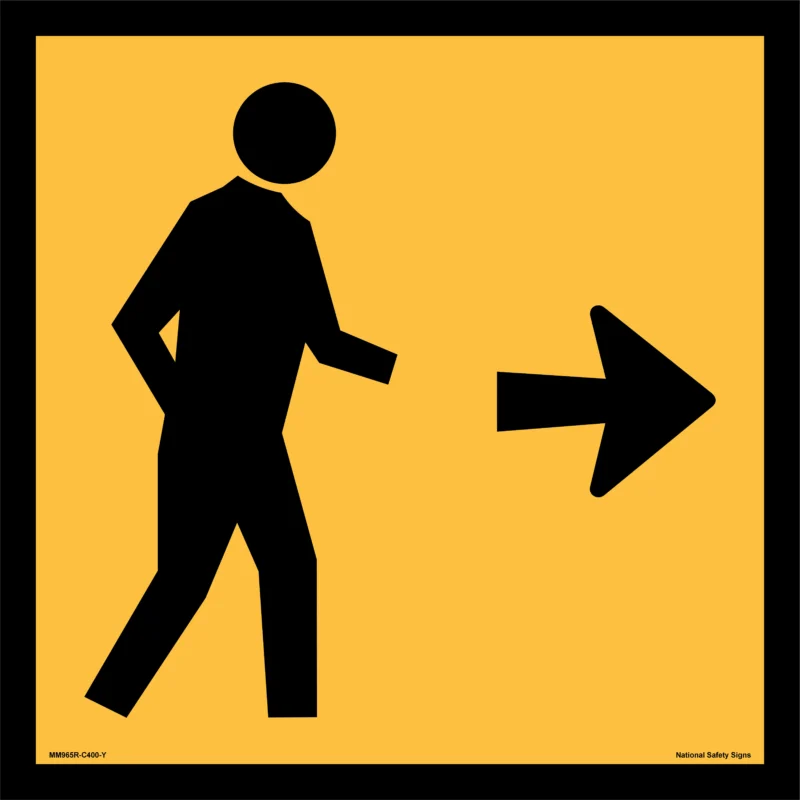 Multi Message Pedestrian Sign