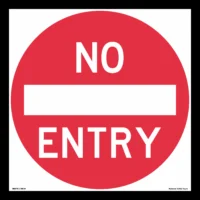 Multi Message Temporary No Entry sign MM978