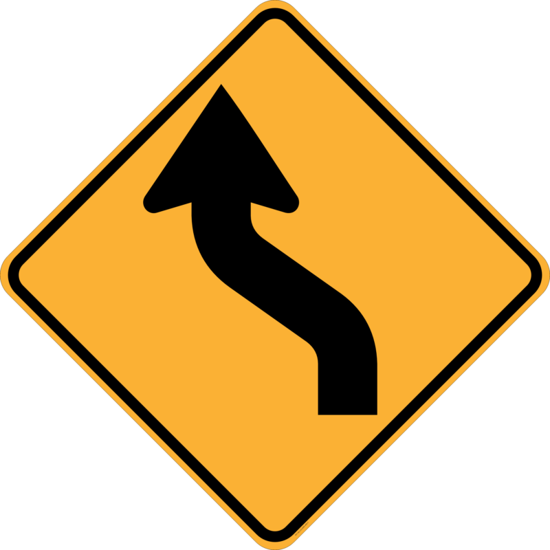 W1-4(L) Reverse Curve (left symbolic)