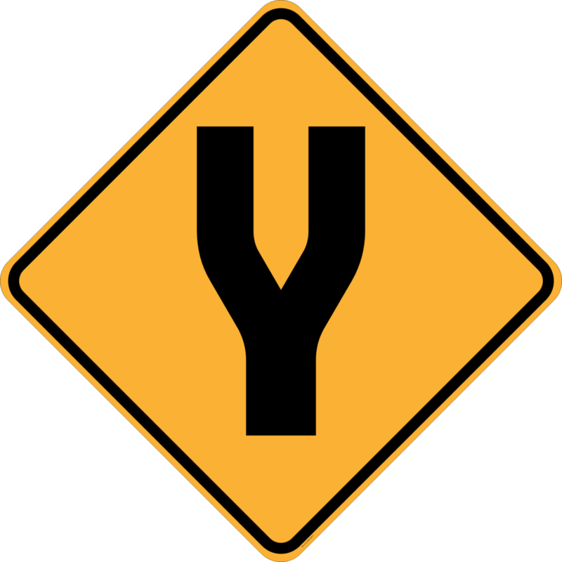 W4-4 Divided Road (symbolic)