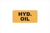 Hydraulic Oil sticker    V2606