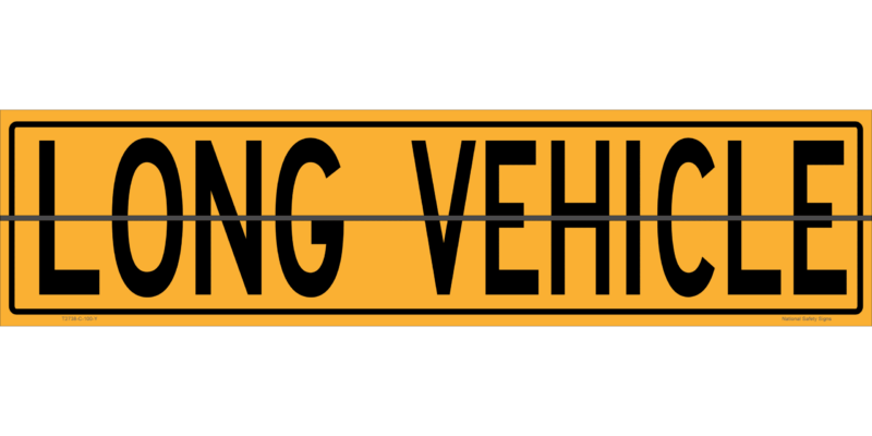 Long Vehicle Hinged Sign  T2761