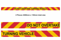 Zebra Rear Marker Do Not Overtake -   T2728