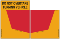 Truck Do not overtake sign Class 400 Reflective  T2713b