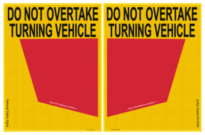 Rear Marker Plate Cat 34 Class 400 Reflective  T2731